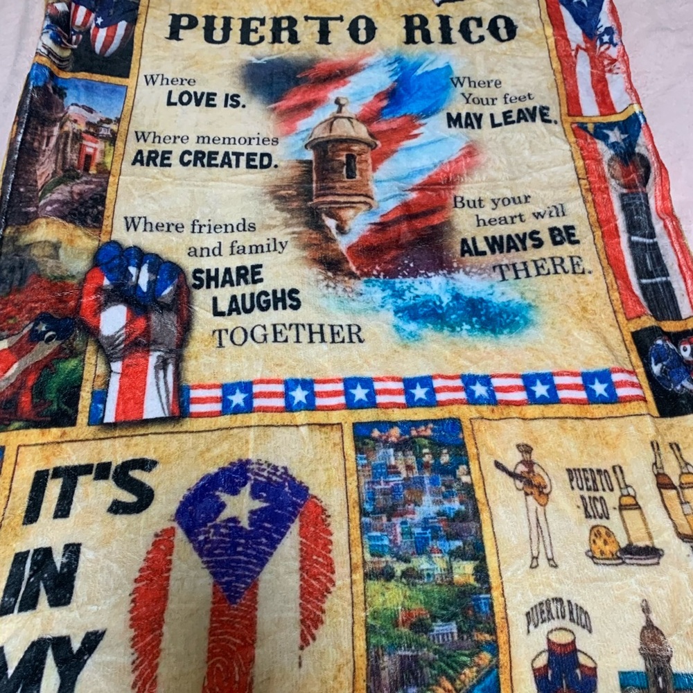Puerto Rico Themed Blanket